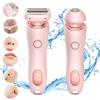 2 in 1 Elegance Portable Electric Shaver for Women - Wet & Dry Use for Armpit, Private Parts, Legs, Arms (Pink) view 1