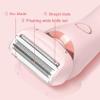 2 in 1 Elegance Portable Electric Shaver for Women - Wet & Dry Use for Armpit, Private Parts, Legs, Arms (Pink) view 3