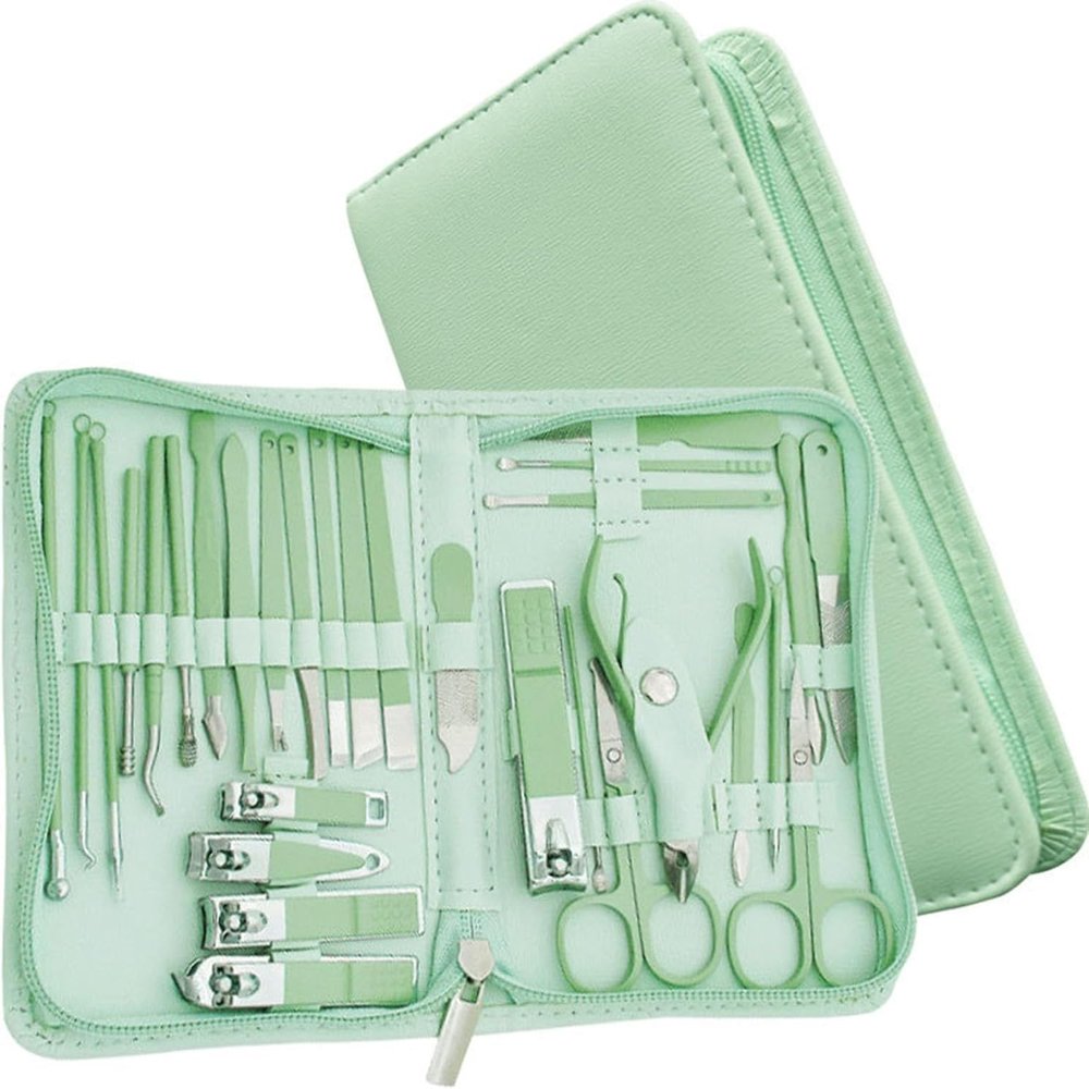 BOWINGBO Beauty set pedicure manicure tools Beauty Manicure Tools, Stainless Steel Pedicure Set Multifunctional Household Travel Manicure and Pedicure Kit 30 Pcs