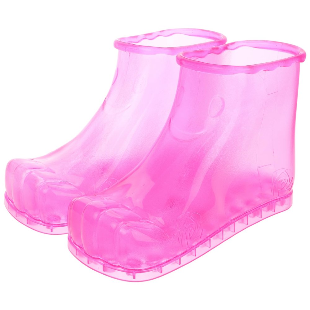 FRCOLOR Foot Soak Shoes for Home Use Pink Bath Massage Slippers Soaking Tub Easy to Soaking Shoes Multiuse Design for Relaxing