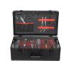 Beauty Salon Barber Case,Hair Stylist Tool Kits Organizer,Professional Barber Travel Carry Case for Hair Scissors Tools Hair Stylist Pet Groome,Barber Carrying Case with Code Lock (Black and Red) view 1