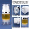 Cosywell Airless Pump Jars 1.7oz/50ml 2 Pack Pump Bottle Dispenser Empty Moisturizer airless Pump Bottles Cosmetic Pump Container Travel Pump Bottles for Toiletries Shampoo Lotion and Cream Clear view 3