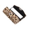 Beaupretty Leopard Lipstick Storage Pouch Lipstick Case Holder Organizer Bag Holder Cosmetic Storage Kit With Mirror For Purse view 2