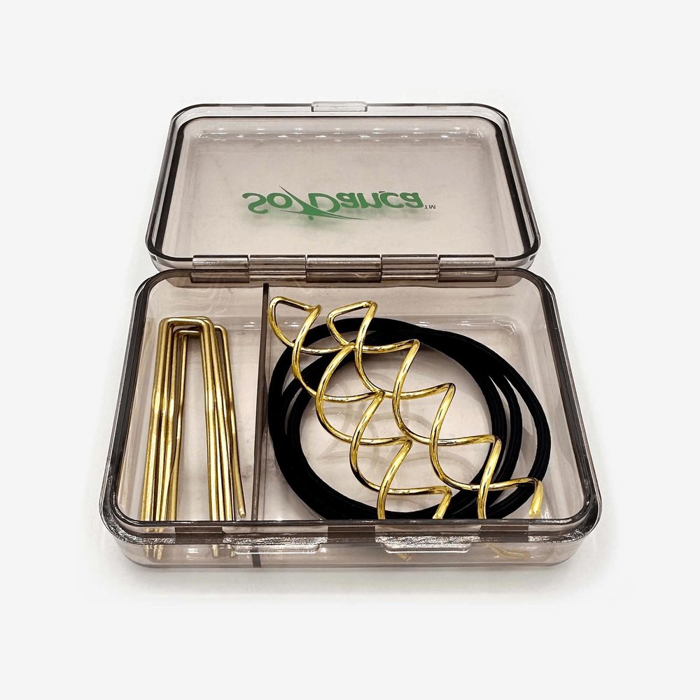 Ballet Bun Kit, Travel Size with Hair Ties, Pins, and Swirly Pins (Blonde)