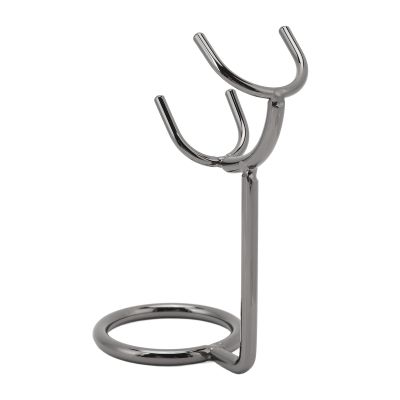 Brrnoo Stainless Steel Shaving Brush Holder Stand with Universal Fit, Air Drying Design, Compact Size, Suitable For Most Brush and Beard Trimmer
