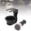 Comfortable Grip, Dry Brush Stand, Easy Clean Shave Bowl Set with ABS Material for Men Hair Shave, Home Travel view 2