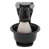 Comfortable Grip, Dry Brush Stand, Easy Clean Shave Bowl Set with ABS Material for Men Hair Shave, Home Travel view 3
