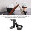 Comfortable Grip, Dry Brush Stand, Easy Clean Shave Bowl Set with ABS Material for Men Hair Shave, Home Travel view 4