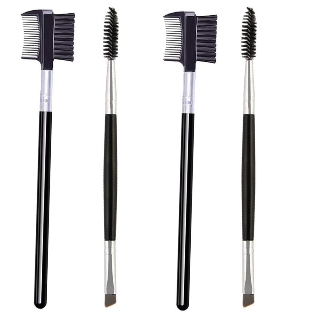 4 Pcs Eyebrow Brush Eyelash Comb Spoolie Brushes Eyelash Brush Brow Brush