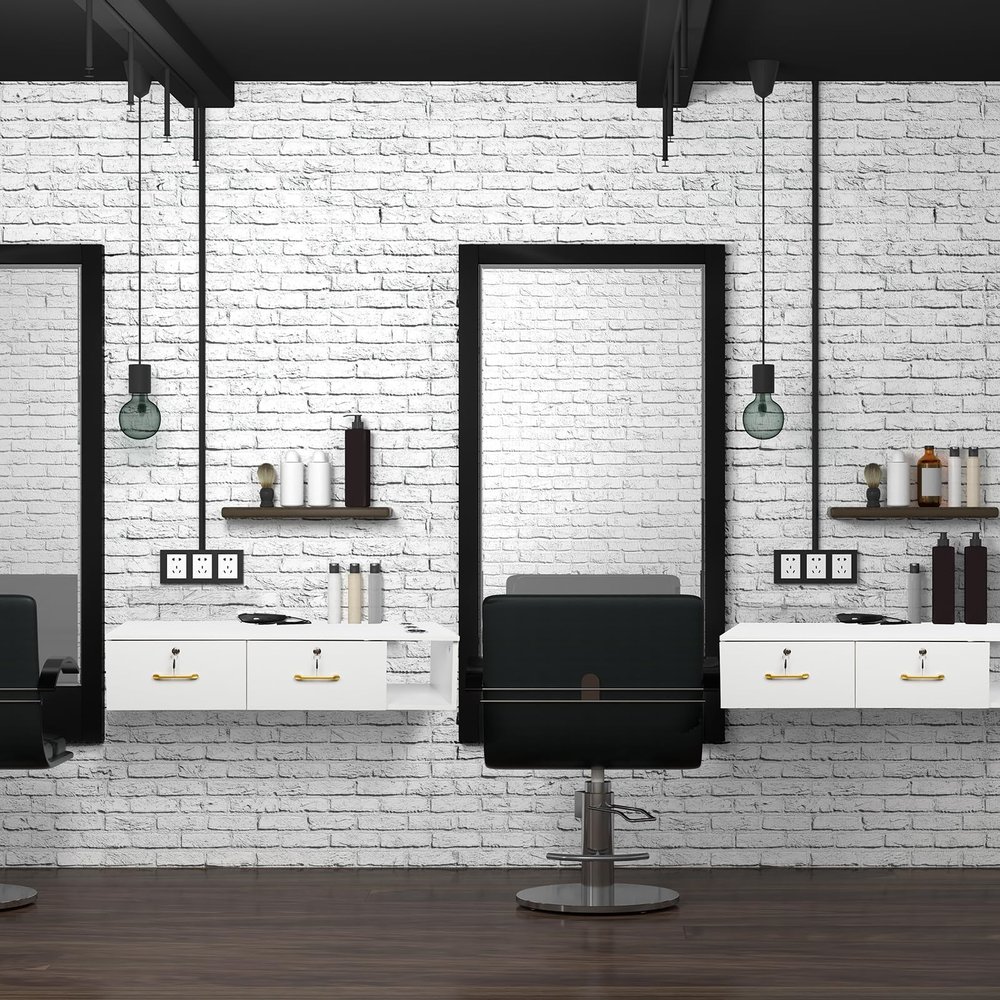 Wall Mount Styling Station for Hair Stylist,Beauty Barber Spa Equipment,Salon Cabinet Station With Drawers, Bathroom Dresser, Makeup Storage Organizer Hair Styling Beauty Spa 41"L x 14.76"W x 8.9"H