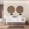 Wall Mount Styling Station for Hair Stylist,Beauty Barber Spa Equipment,Salon Cabinet Station With Drawers, Bathroom Dresser, Makeup Storage Organizer Hair Styling Beauty Spa 41"L x 14.76"W x 8.9"H view 2