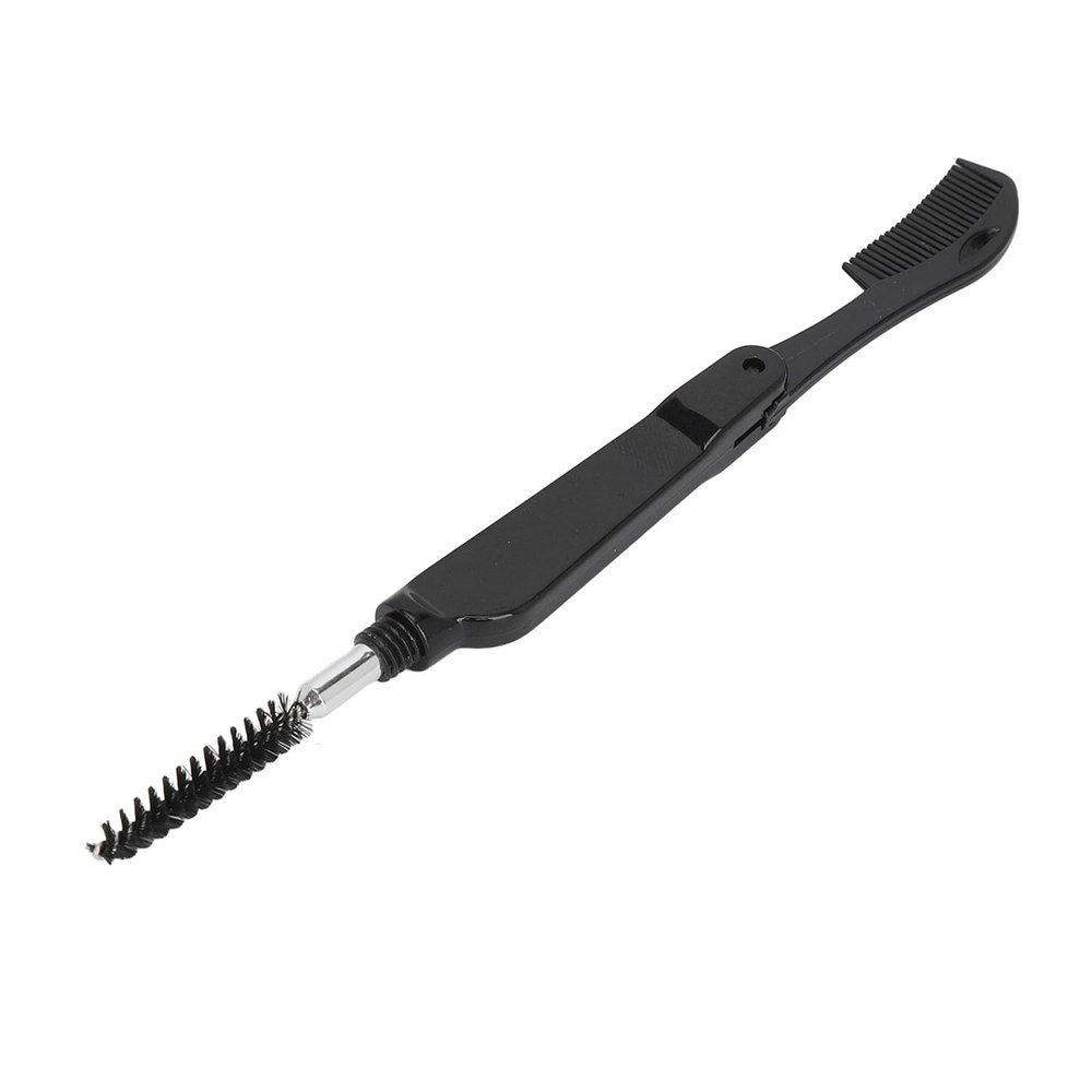 Eyelash Comb, Eyelash Brush Eyelash Brush Comb Mini 2 Use 10Pcs Lash Comb Portable Reusable Eyebrow Cosmetic Makeup Tool (Black)