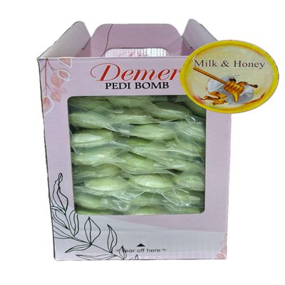 Demer Bomb Spa - Step 1 Pedi bom Pack of 20pcs (Milk Honey)