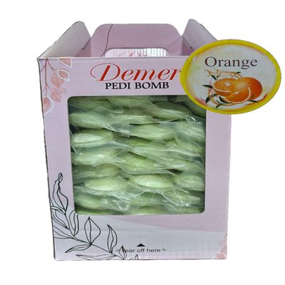 Demer Bomb Spa - Step 1 Pedi bom Pack of 20pcs (Orange)