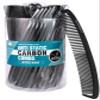 Dream World Anti Static Curved Carbon Combs Black 36 Pcs Jar view 2