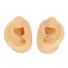 Fake Piercings, Fake Ear Piercing Reusable Left Right Ear Piercing Practice Model Silicone Ear Model Fake Ear Piercings for Jewelry Display Acupuncture Mannequin Learning (Light view 3