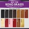 Sensationnel PremToo bulk weaving  2x jazzy water human hair blend for boho, knotless box or curly loose wave styles - 1 pack (18 inch, 2 DARKBROWN) view 3