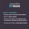 Sensationnel PremToo bulk weaving  2x jazzy water human hair blend for boho, knotless box or curly loose wave styles - 1 pack (18 inch, 2 DARKBROWN) view 4