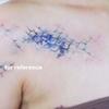 3 Sheets Gradient Blue Mermaid Scale Temporary Tattoo for Arm Leg Cosplay Fake Tattoo Stickers Cosplay Covering Scar view 2