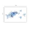 3 Sheets Gradient Blue Mermaid Scale Temporary Tattoo for Arm Leg Cosplay Fake Tattoo Stickers Cosplay Covering Scar view 4
