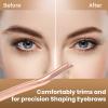 COSYLIFE Eyebrow Razor Dermaplaning Tool with 10 Blade Refills Exfoliating Face Razors for Women Facial Razor for Peach Fuzz and Eyebrow Hair Removal view 3