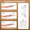 COSYLIFE Eyebrow Razor Dermaplaning Tool with 10 Blade Refills Exfoliating Face Razors for Women Facial Razor for Peach Fuzz and Eyebrow Hair Removal view 4