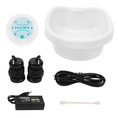 lkoewqzamx Ionic Foot Bath Cleanse Spa Ion Kits Machine, with Tub Basin&Measuring Spoon, 30 Minutes Timer Function, Bottom Massage Bumps, Home Use
