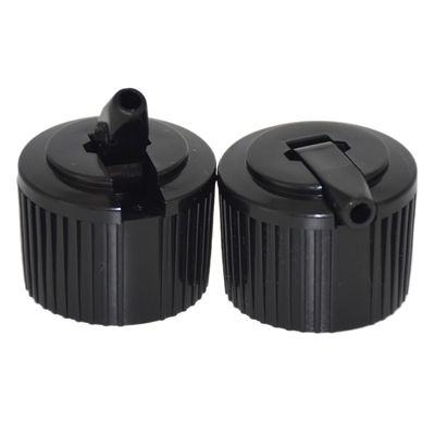 100pcs/lot 28/410 Black Daily chemical bottle Caps,Turret Shape plastic Bottle caps,28mm Cover use to Cosmetic Bottle
