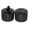 100pcs/lot 28/410 Black Daily chemical bottle Caps,Turret Shape plastic Bottle caps,28mm Cover use to Cosmetic Bottle view 1