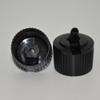 100pcs/lot 28/410 Black Daily chemical bottle Caps,Turret Shape plastic Bottle caps,28mm Cover use to Cosmetic Bottle view 3