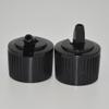 100pcs/lot 28/410 Black Daily chemical bottle Caps,Turret Shape plastic Bottle caps,28mm Cover use to Cosmetic Bottle view 4