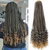Goddess Box Braids Crochet Hair for Black Women 24 Inch Crochet Braids with Curly Ends Pre Looped 8 Packs Bohemian Style Goddess Box Braid Hair Extensions (Natural Black/Honey Blonde, 24 Inch T27) view 1