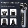BJFSEAFN 4 in 1 Electric Shaver for Men, Electric Razor for Men, Waterproof Electric Shaver for Men, Beard Trimmer Nose Hair Trimmer Face Brush Cordless USB Rechargeable Wet Dry view 2