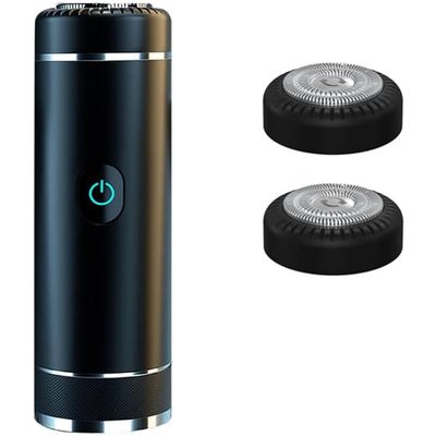 BJFSEAFN Electric Shaver for Men, Electric Mini Shaver, Portable Electric Razor Rechargeable, Wet and Dry, Travel Home use(Black)