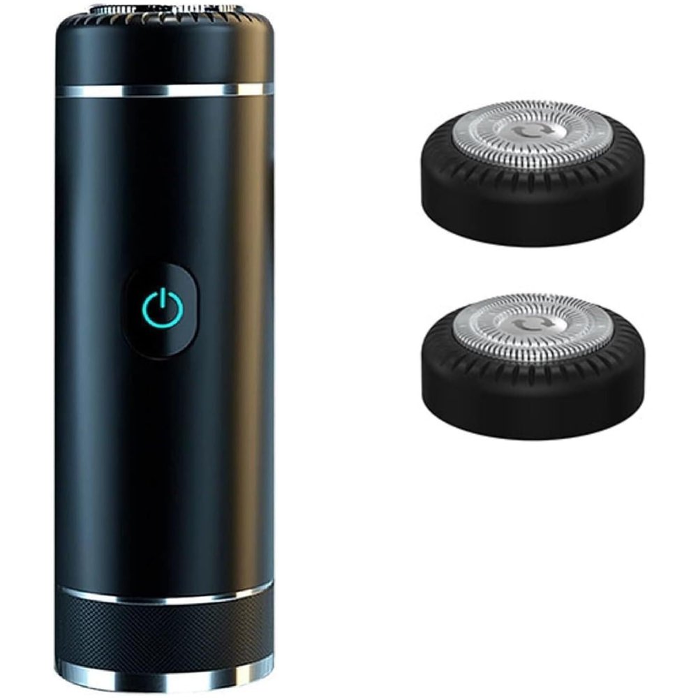 BJFSEAFN Electric Shaver for Men, Electric Mini Shaver, Portable Electric Razor Rechargeable, Wet and Dry, Travel Home use(Black)