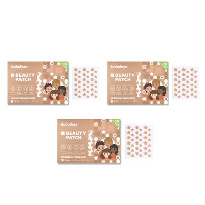 Dododots Star Pimple Patches - Cute Acne Hydrocolloid Patch,Clear Star Face Pimple Patches for Zit, Spot and Blemish Treatment, 108 Acne Patches, 3 Set Pancake Bundle for Quick Acne Relief