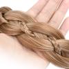 VOPPIS Wide Braided Headband with Teeth Synthetic Hair Plaited Headband Fishtail Braided Hair Band Hairpiece for Girls Women Beauty Accessory (Caramel Blonde, Wide) view 4