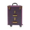 ATOLOMOTOR Professional Rolling Cosmetic Trolley,Bronze Purple Makeup Suitcase with Wheels&Drawer Handle,Aluminum Frame Makeup Train Organizer for Salon Barber Travel Case view 1