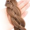 VOPPIS Wide Braided Headband with Teeth Synthetic Hair Plaited Headband Fishtail Braided Hair Band Hairpiece for Girls Women Beauty Accessory (Medium Brown, Wide) view 3