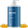 Exfoliating Shampoo Brush plus Biotin Shampoo Bundle - Hair Shampoo Brush and Scalp Exfoliator with Volumizing Shampoo made with Rosemary Essential Oil and Biotin for Thinning Hair view 2