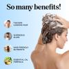 Exfoliating Shampoo Brush plus Biotin Shampoo Bundle - Hair Shampoo Brush and Scalp Exfoliator with Volumizing Shampoo made with Rosemary Essential Oil and Biotin for Thinning Hair view 4
