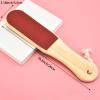 2 Pcs Pumice Stone Foot File,Double Sided Pedicure Foot Scrubber Professional Feet Rasp File Brush Tools,Best Foot Care Pedicure Surface Tool to Remove Hard Skin,Wood Foot File for Wet and Dry Feet view 2