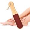 2 Pcs Pumice Stone Foot File,Double Sided Pedicure Foot Scrubber Professional Feet Rasp File Brush Tools,Best Foot Care Pedicure Surface Tool to Remove Hard Skin,Wood Foot File for Wet and Dry Feet view 3
