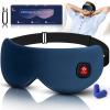 Cordless Heated Eye Mask for Dry Eyes, Blocking Light Sleeping Mask Warm Eye Compresses Electric Heating Pad for Stye Eye Treatment Blepharitis Sinus Migraine Gifts for Woman Man view 1