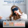 Cordless Heated Eye Mask for Dry Eyes, Blocking Light Sleeping Mask Warm Eye Compresses Electric Heating Pad for Stye Eye Treatment Blepharitis Sinus Migraine Gifts for Woman Man view 2