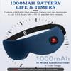 Cordless Heated Eye Mask for Dry Eyes, Blocking Light Sleeping Mask Warm Eye Compresses Electric Heating Pad for Stye Eye Treatment Blepharitis Sinus Migraine Gifts for Woman Man view 3