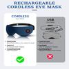 Cordless Heated Eye Mask for Dry Eyes, Blocking Light Sleeping Mask Warm Eye Compresses Electric Heating Pad for Stye Eye Treatment Blepharitis Sinus Migraine Gifts for Woman Man view 4