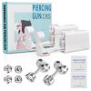 Giloner Safety Ear Piercing Kit,Disposable Self Piercing Kit With 2pc Piercing Gun,4 Piercing Jewelry,Ear Piercing Gun Kit For Tragus Helix,Nose Cartilage. view 1