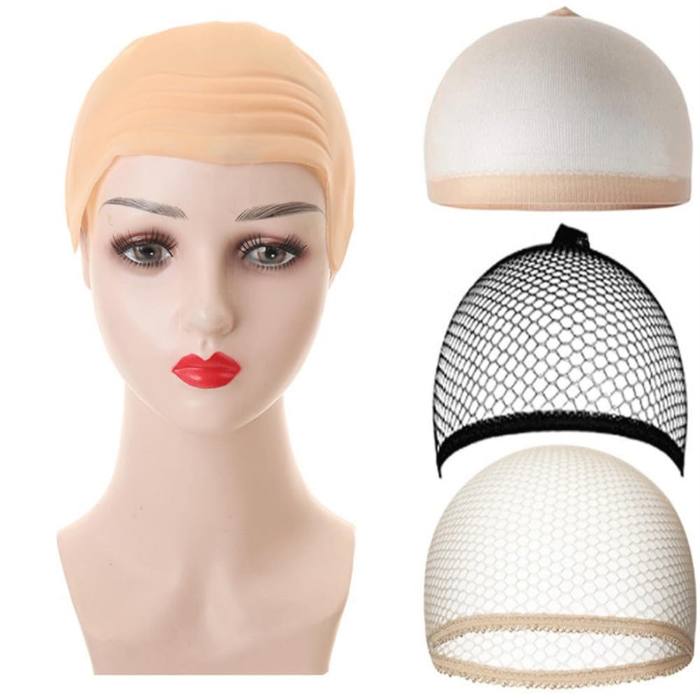 Halloween Fake Scalp Wig Cosplay Costume Ball Role-playing Props Wig Net (Scalp+ hair net)