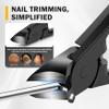 BEZOX Thick Toe Nail Clippers - Comfortable Rebound Thick Spring Toenails Clipper for Thick Nails for Seniors, Precision Fingernail Clippers for Men and Women - Black view 3
